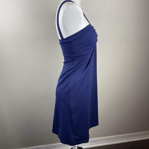 Susan Monaco Retro Y2K Style Navy blue Mini Halter Dress - Picture 3 of 9